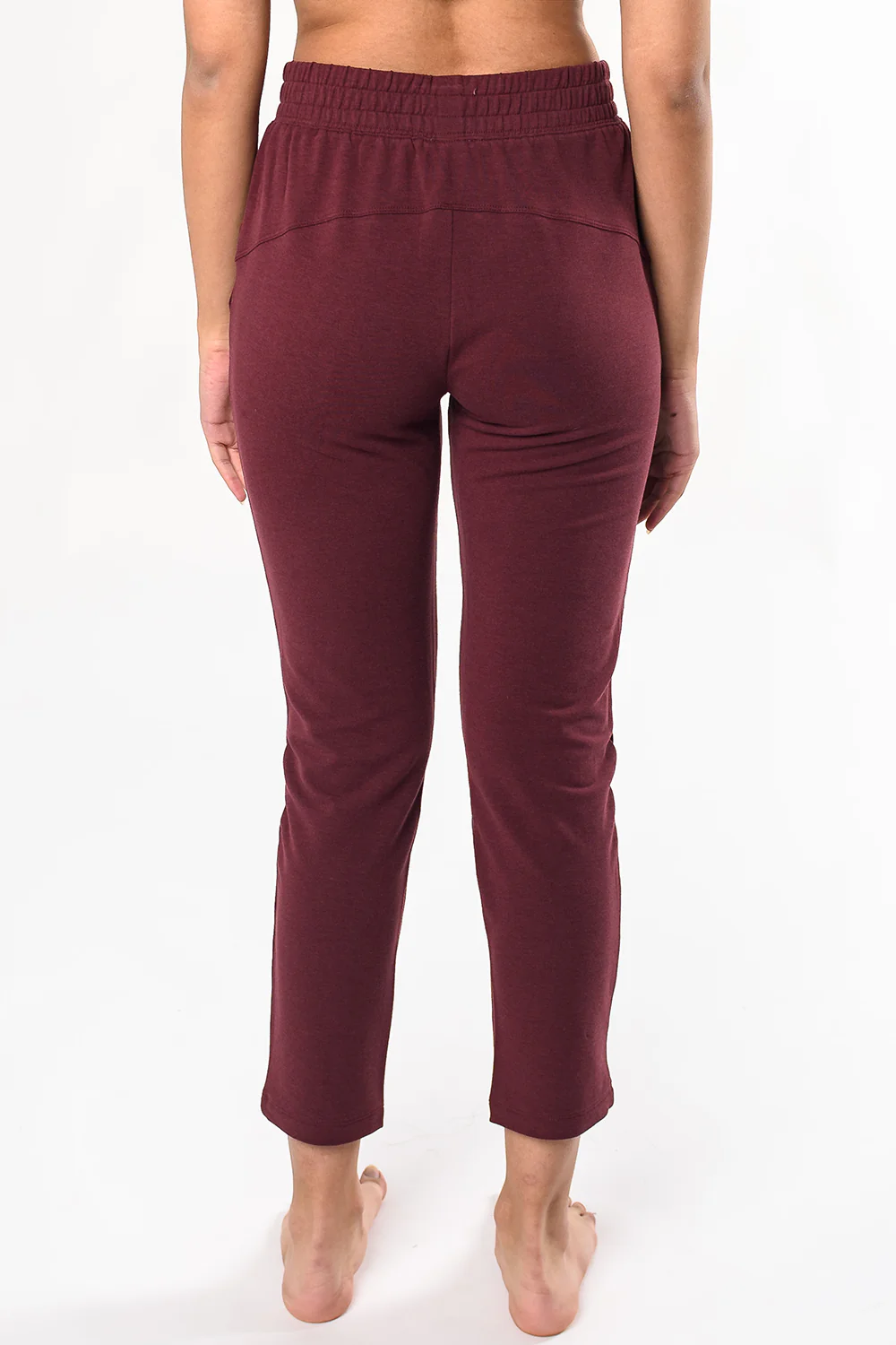 GISELLE PULL ON ANKLE PANT- wine or black iselle Pull On Ankle Pant