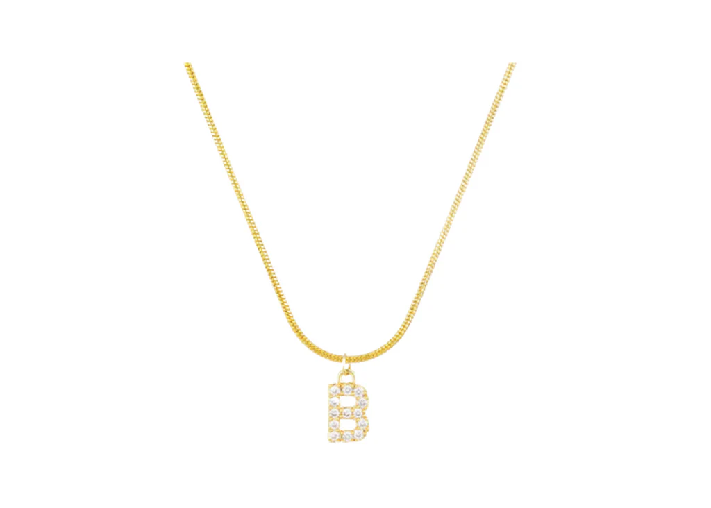 MINI PAVE LETTER CHARMS