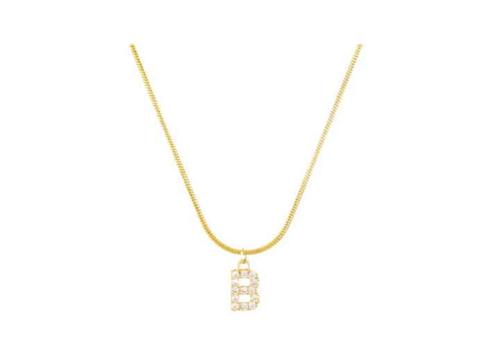 MINI PAVE LETTER CHARMS