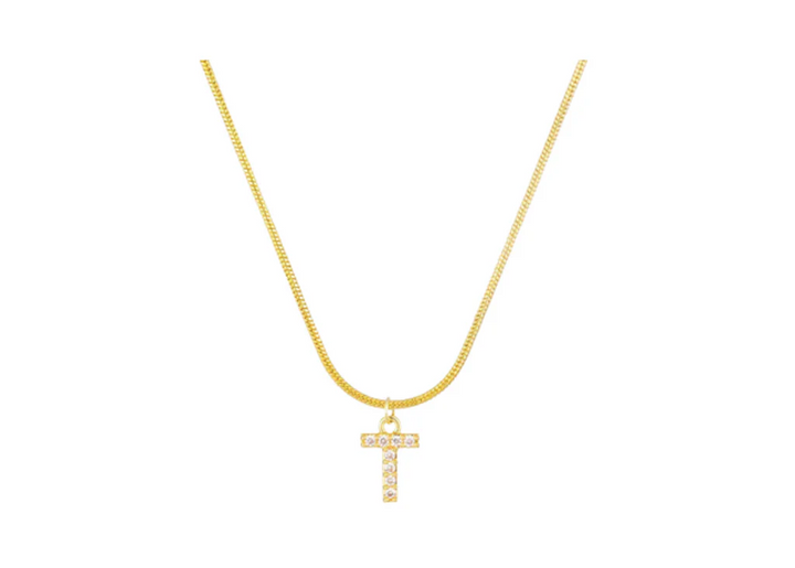 MINI PAVE LETTER CHARMS