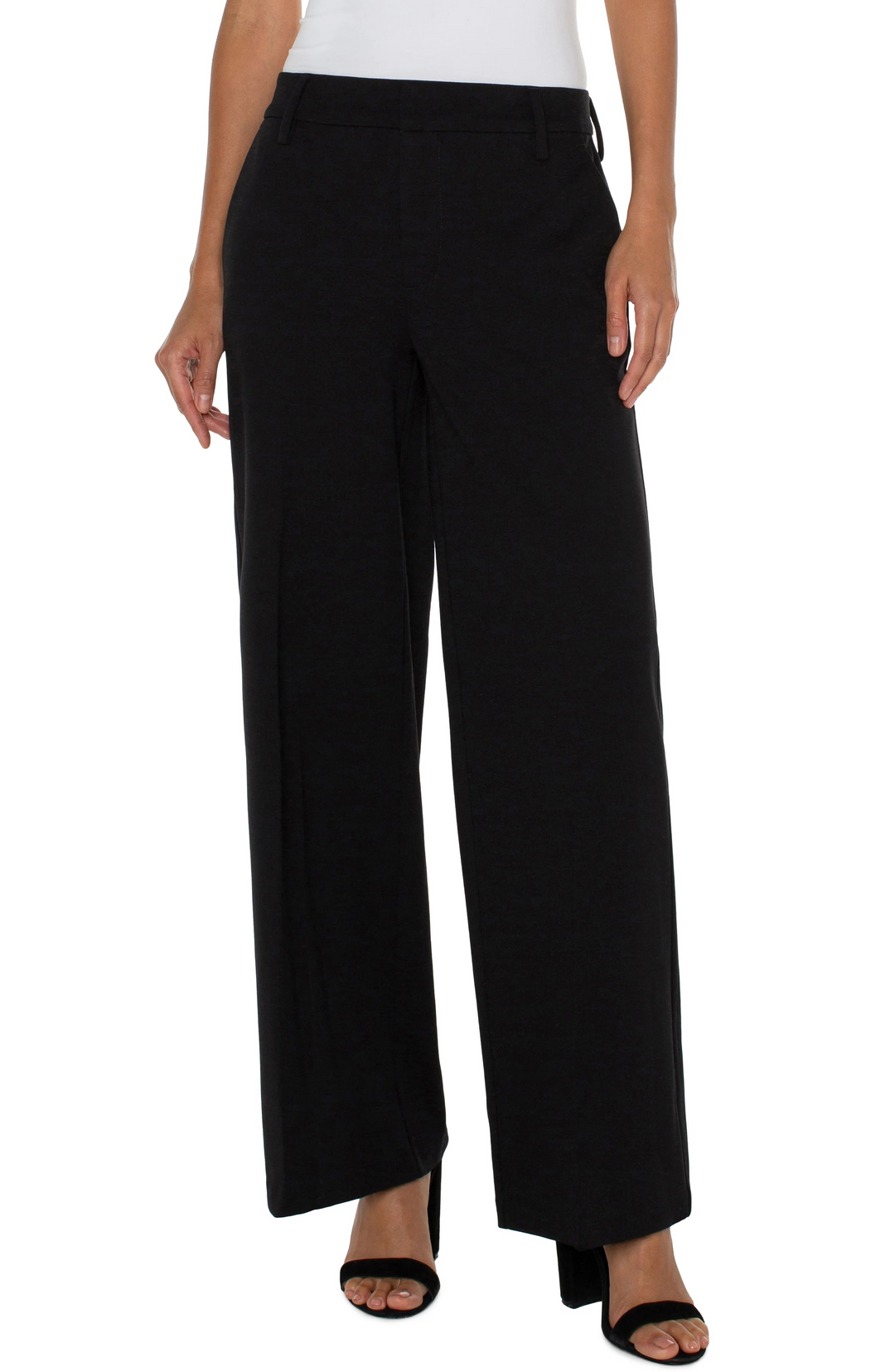 KELSEY WIDE LEG TROUSER - black