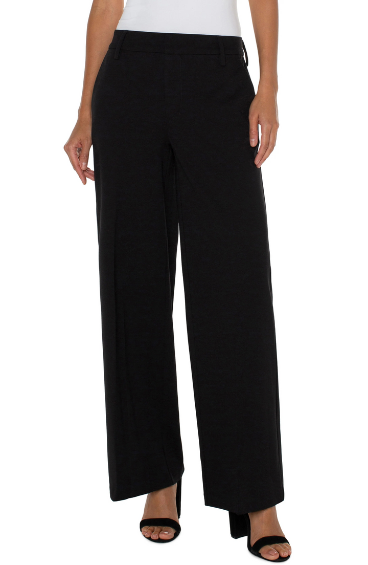 KELSEY WIDE LEG TROUSER - black