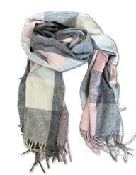 CYNDIE SCARF - pink, grey or camel
