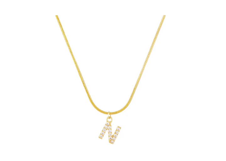 MINI PAVE LETTER CHARMS