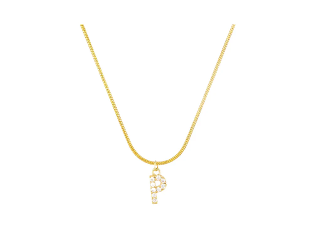 MINI PAVE LETTER CHARMS