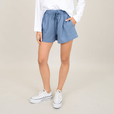 SHORTY SHORTS - olive or coronet blue