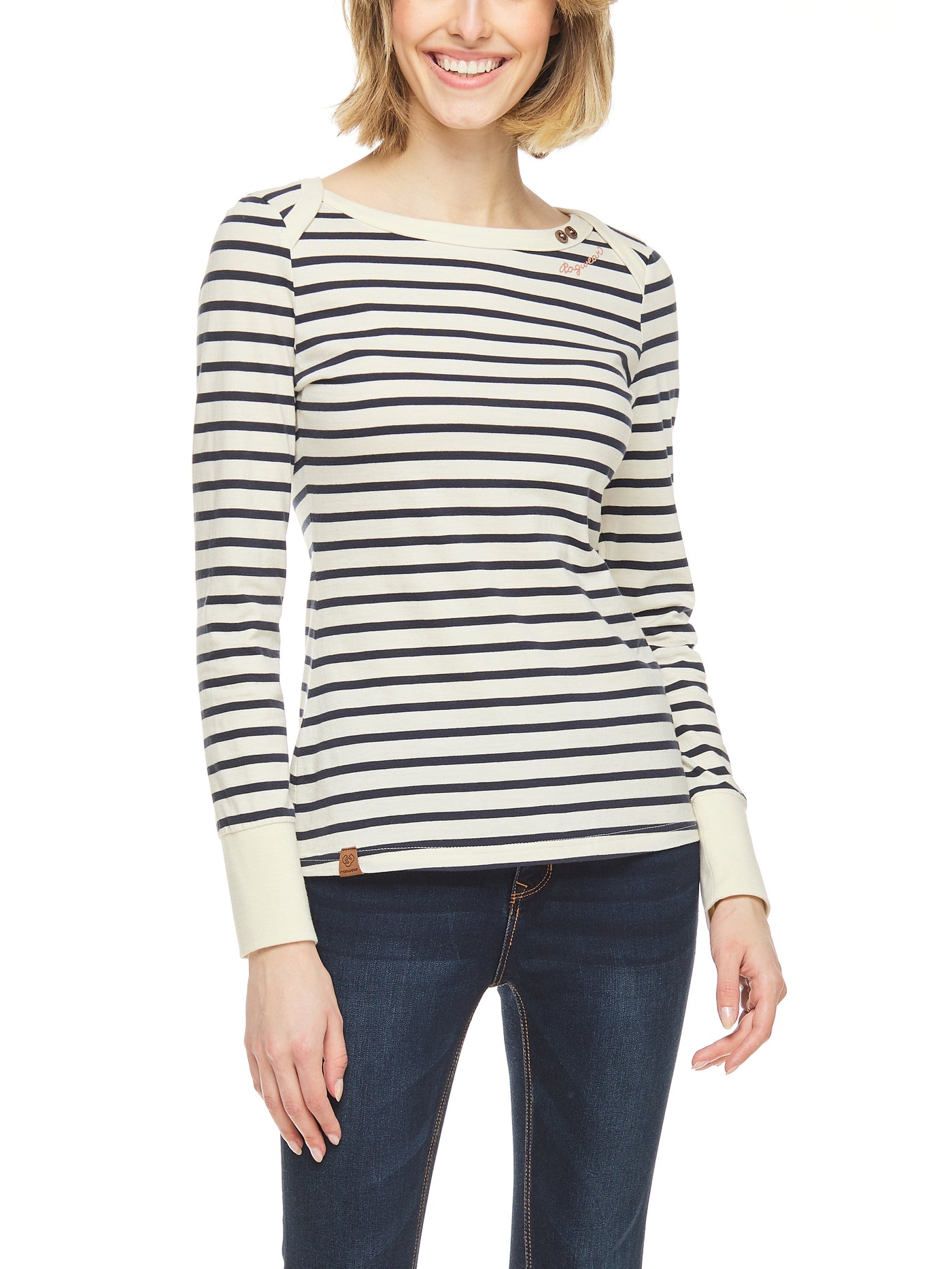 AGATTKA MARINA TOP- aqua, off white or navy