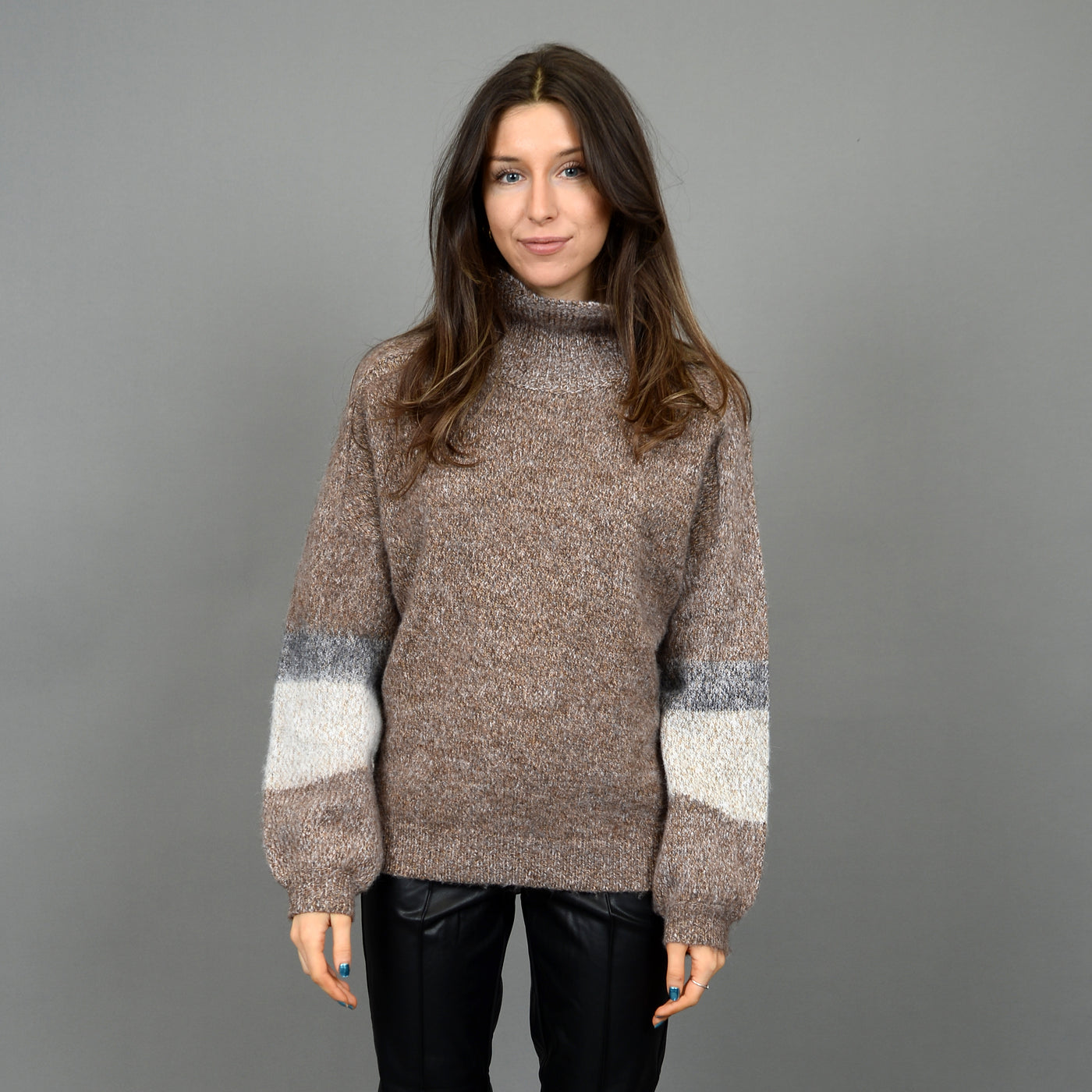 BRITANNIA MOCK NECK SWEATER