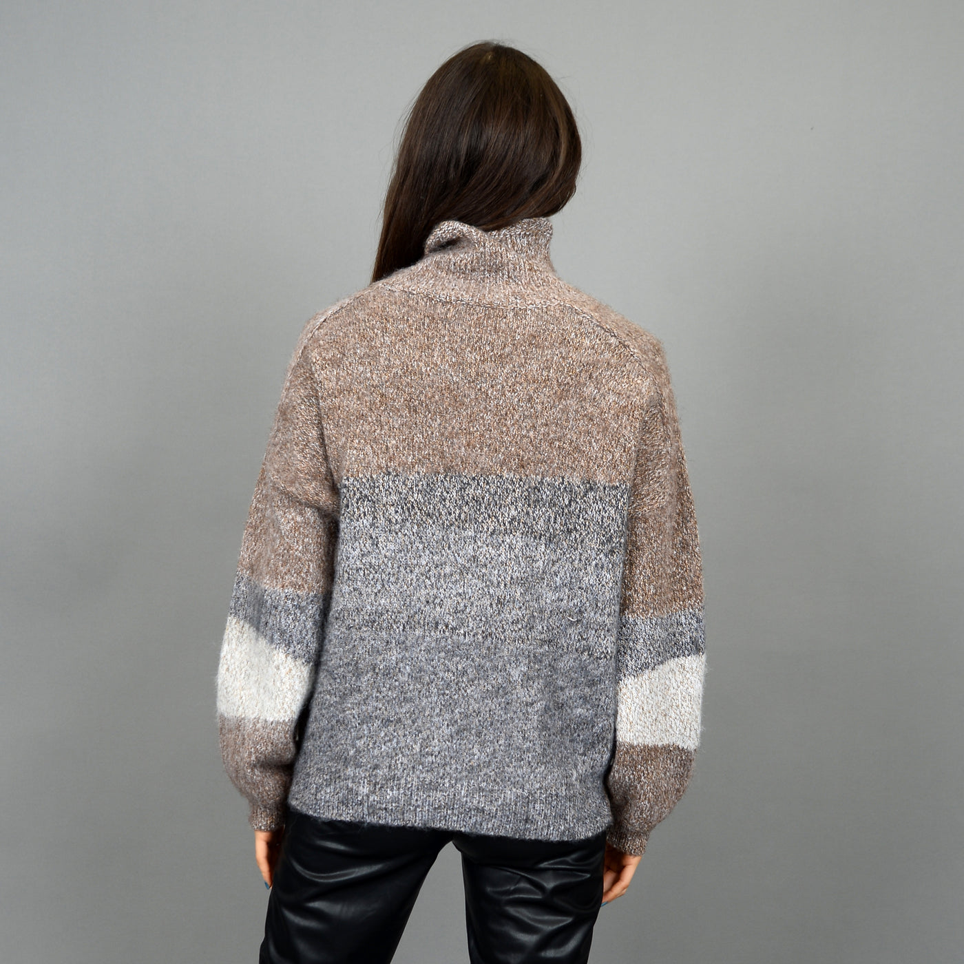 BRITANNIA MOCK NECK SWEATER