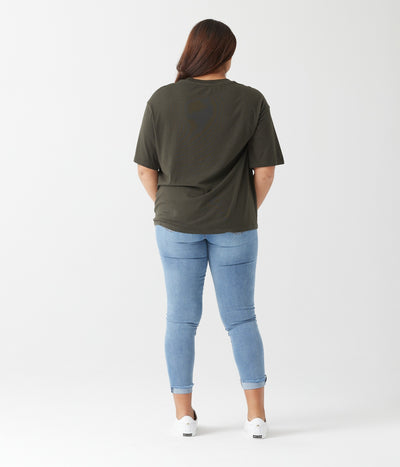 KNOWN RELAXED TEE- stone or washed black