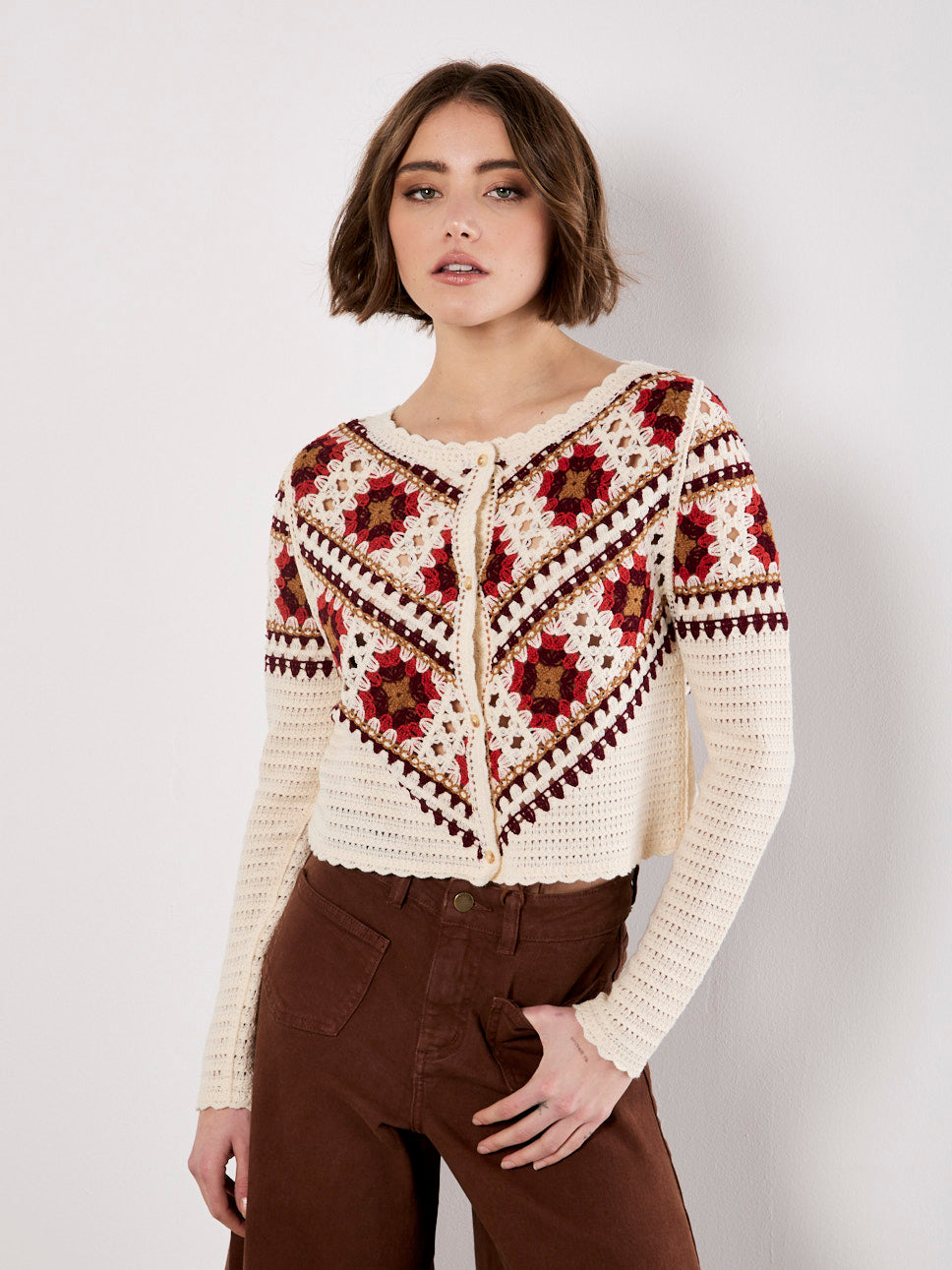 GRANNY SQUARE CARDIGAN