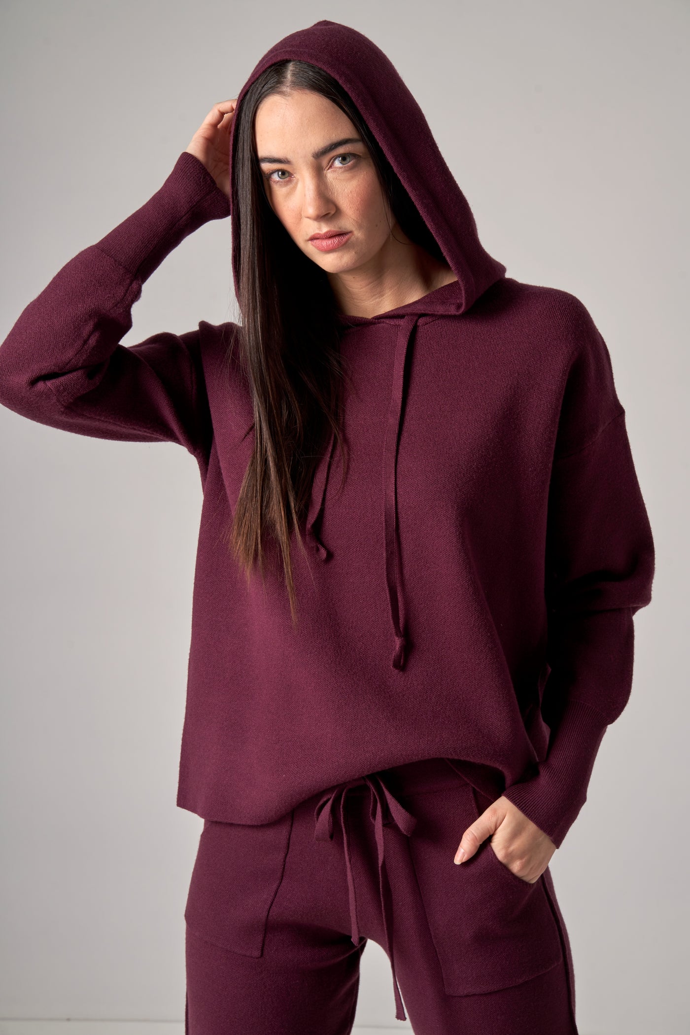 ARABELLA SWEATER- army or wine