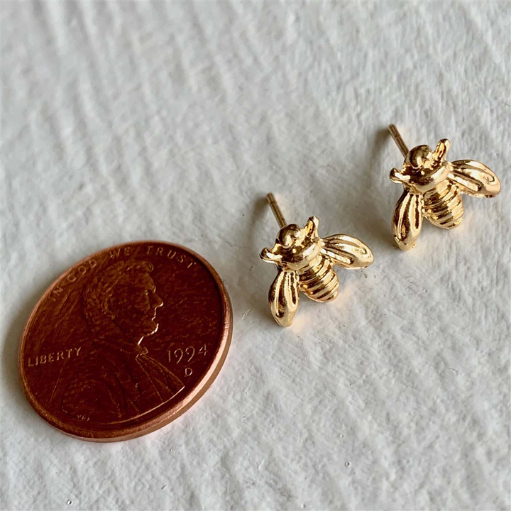 "BEE"YOUTIFUL STUD EARRINGS - gold or silver