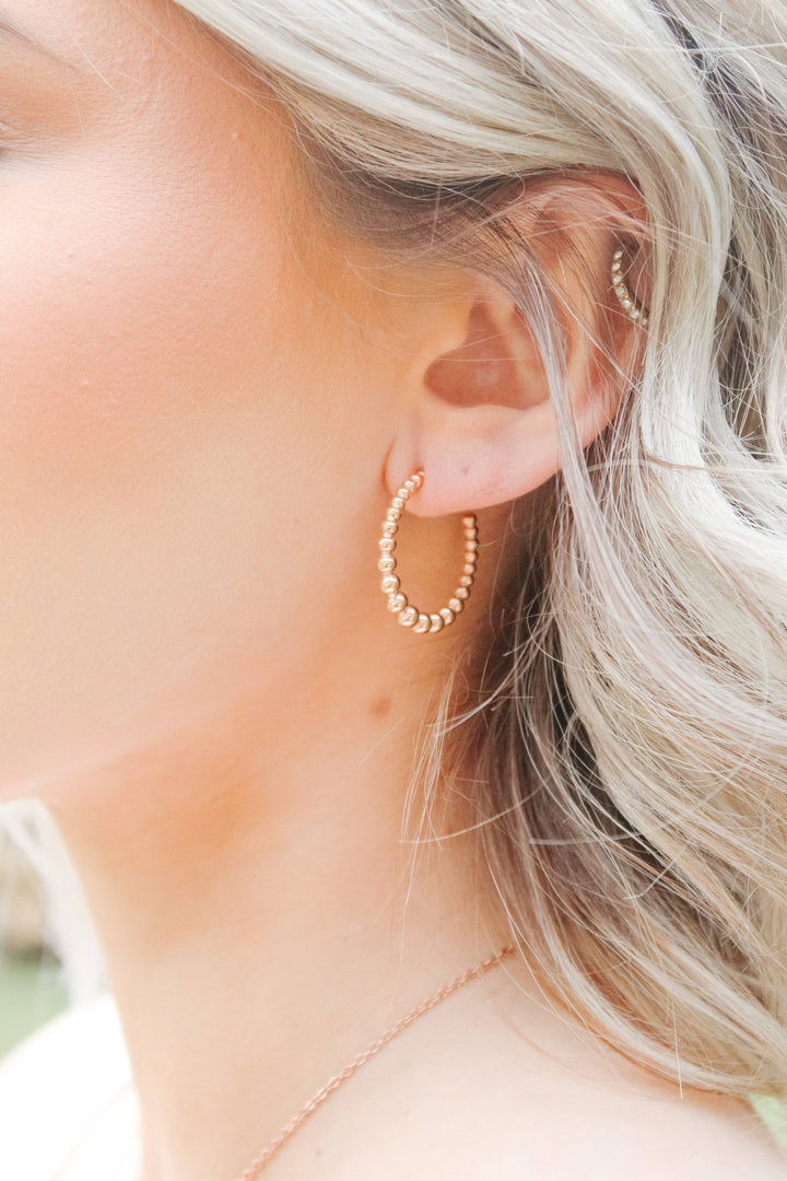 LEXI HOOPS - black, gold, rose gold or silver