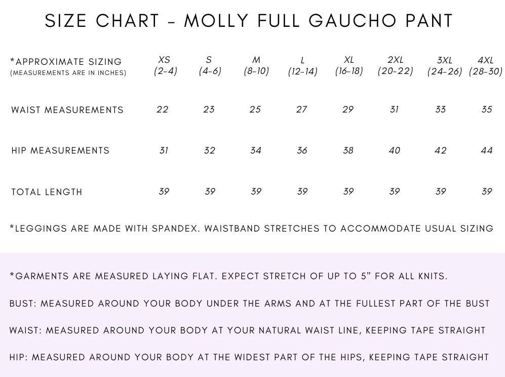 MOLLY GAUCHO PANT