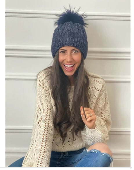 GABBY HAT- dark grey