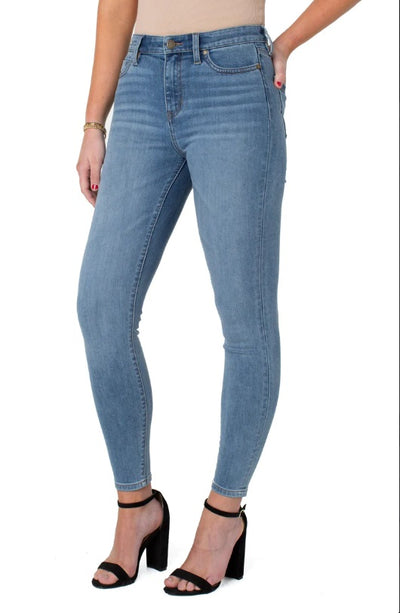 ABBY RISE ANKLE SKINNY - scenic 28"