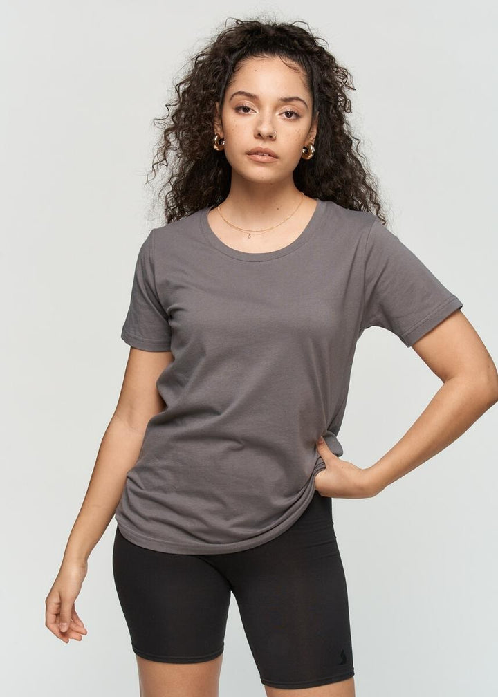 ORGANIC EAZY TEE - black, olive, stone grey or beige