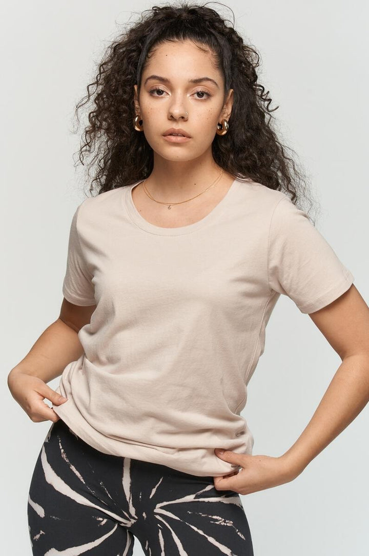 ORGANIC EAZY TEE - black, olive, stone grey or beige