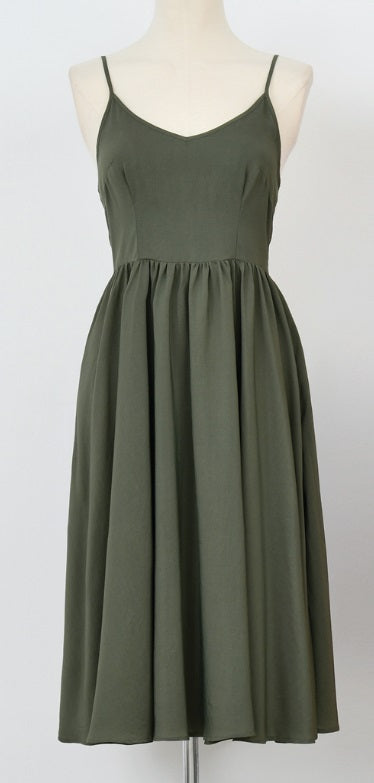 CAYCEE DRESS- khaki or caramel