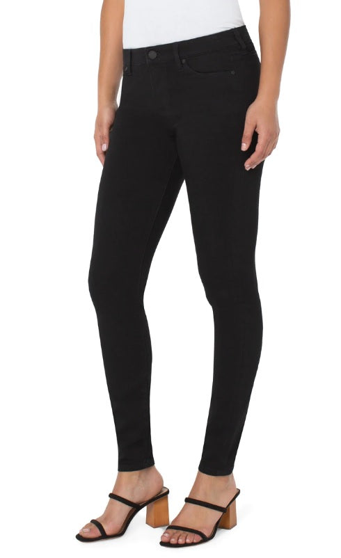 ABBY SKINNY - black rinse 30"