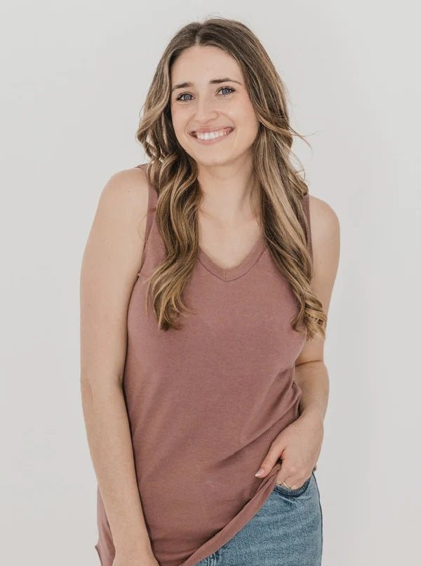 CABIN TANK - mauve or tawny