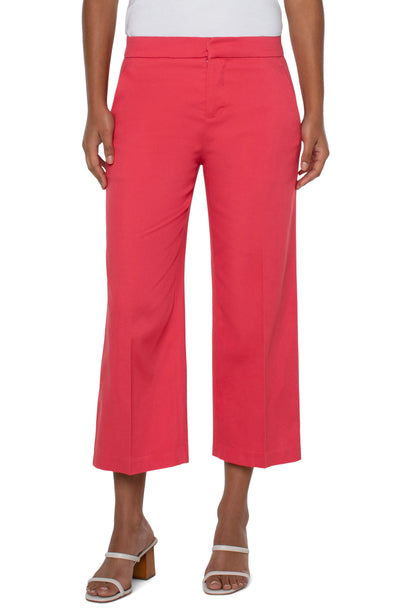 KELSEY CROP TROUSER- watermelon 26"