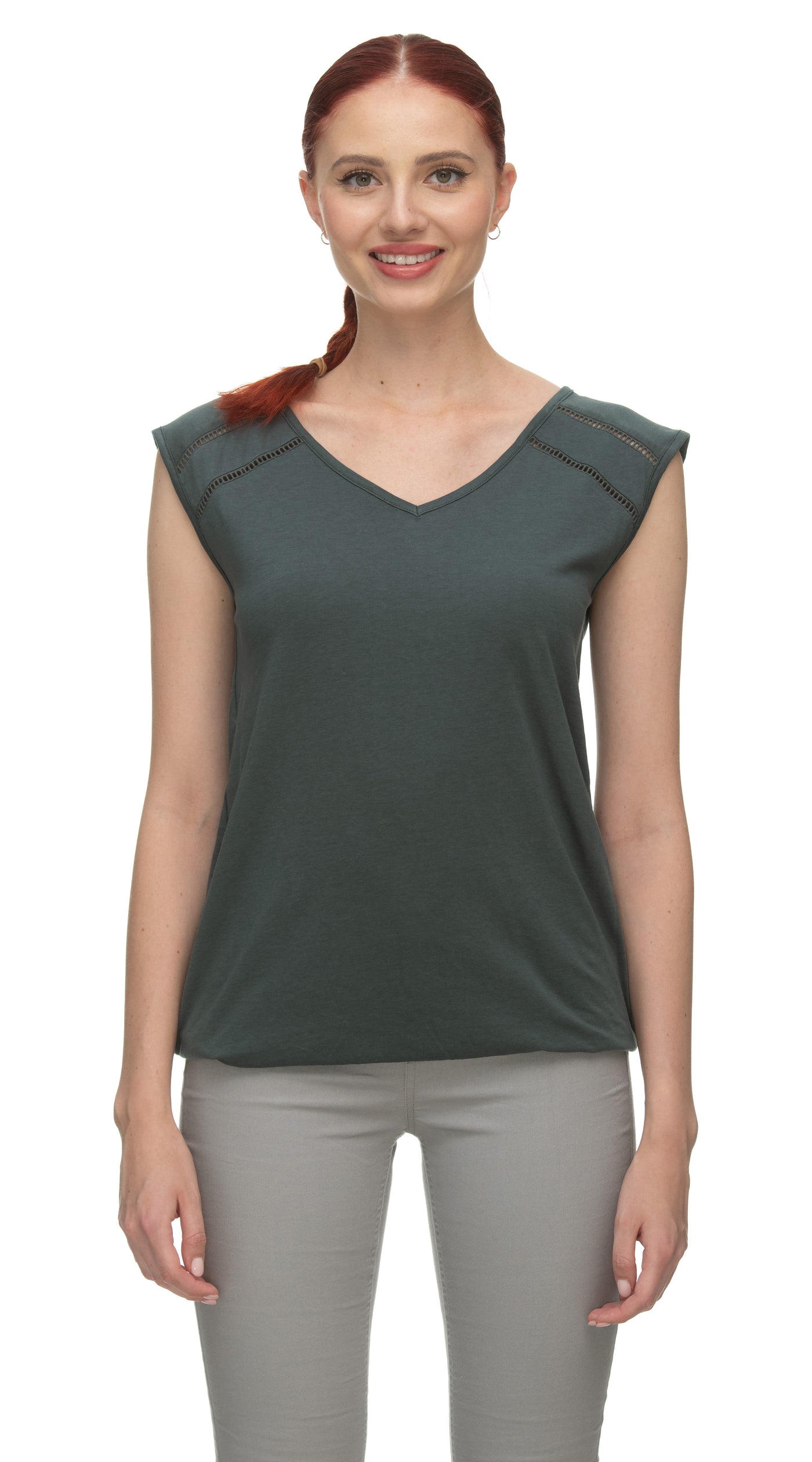 JUNGIE TOP - black, dark green, off white or red