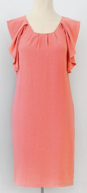 POPPY DRESS - coral