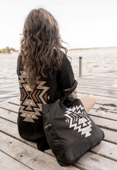 SOUTHWEST TOTE BAG  " I PADDLE MY OWN CANOE"