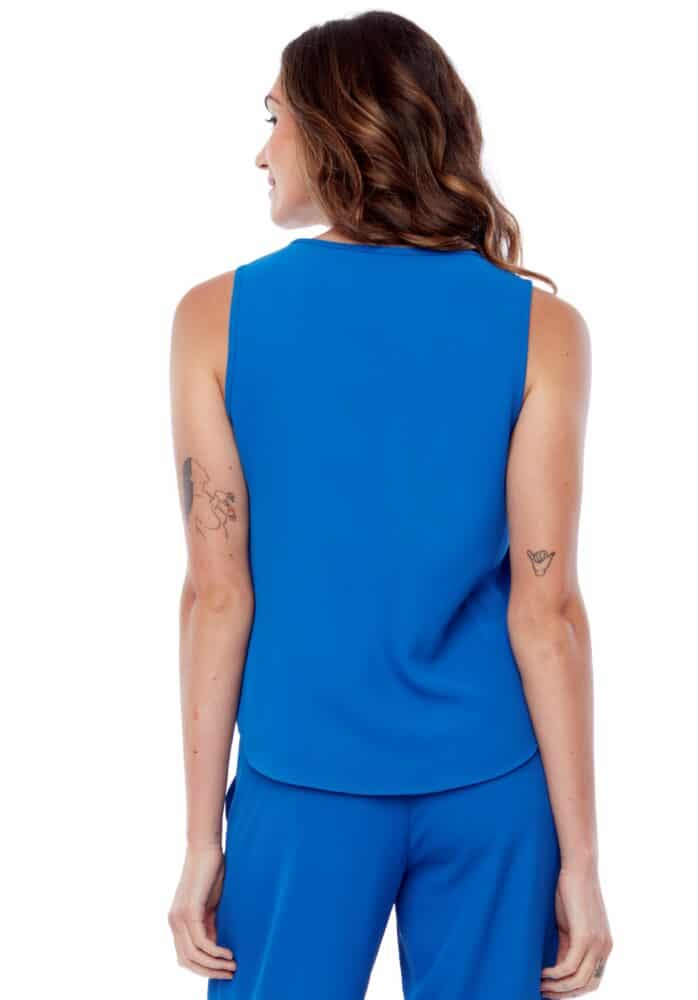 SURI SLEEVELESS TOP - black, cobalt or emerald