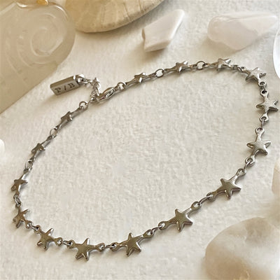 "CENTAURI" STAR CHAIN ANKLET - gold or silver