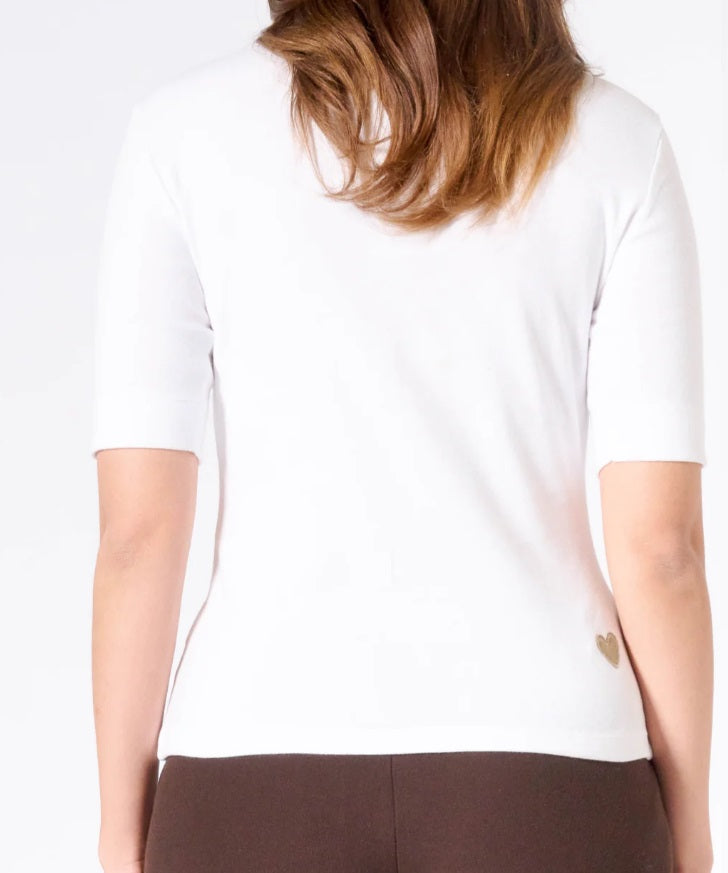 IDA SCOOP-NECK TOP- black, coffee bean, regale blue or white