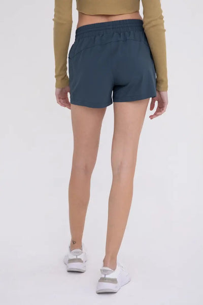 EUDORA DRAWSTRING POCKET SHORT - midnight navy , cocoa or black