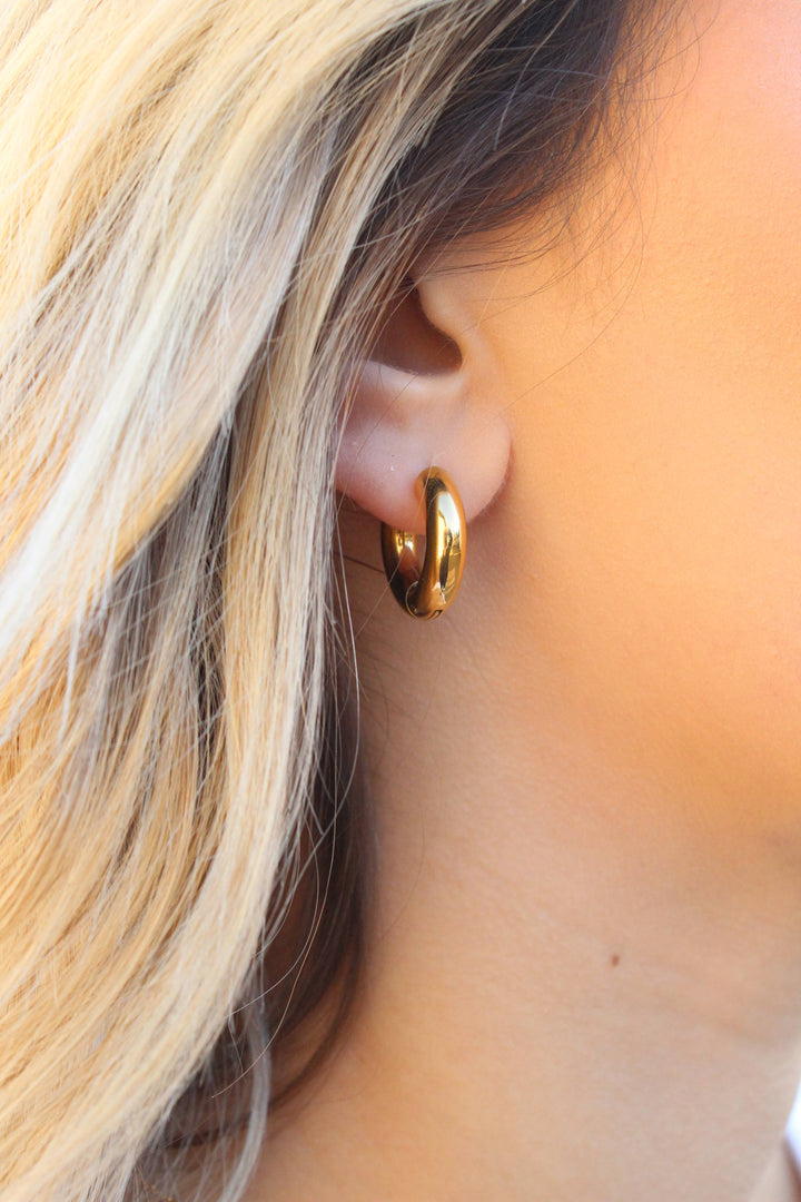 MOLLY HOOPS - black, gold, rose gold or silver