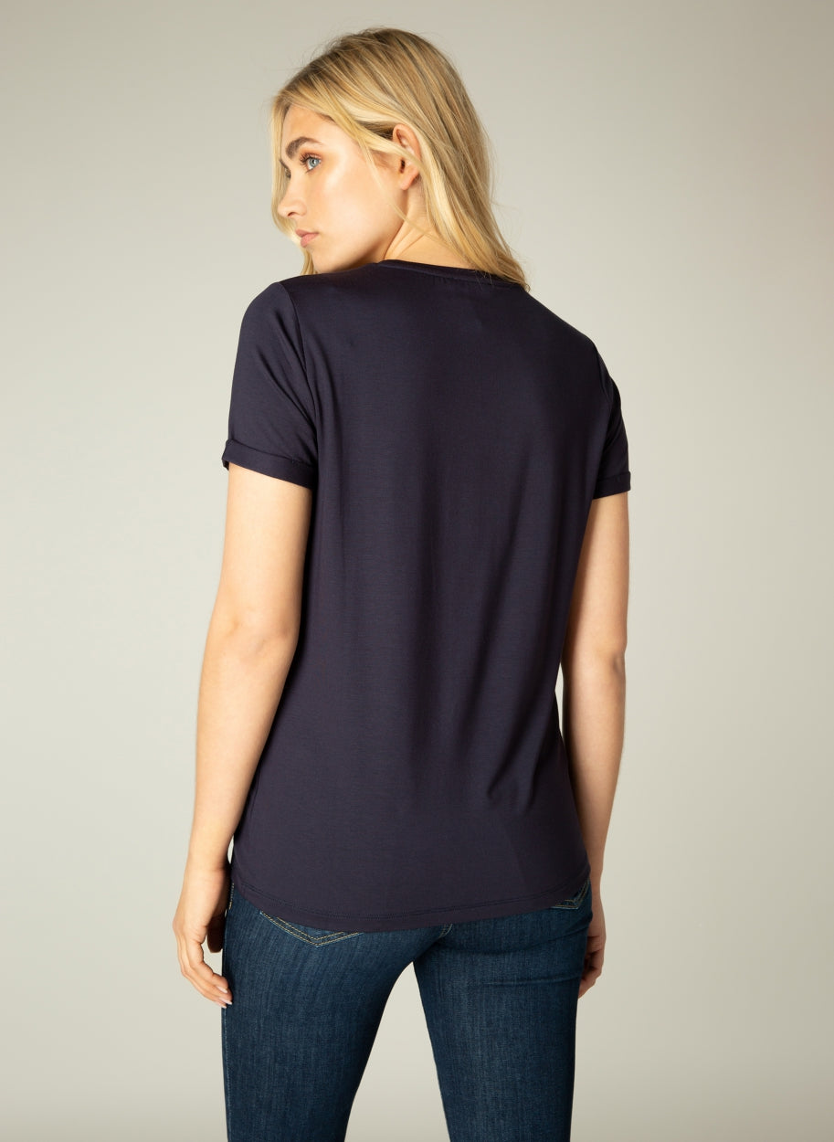 YALBA TEE  - white, black, navy