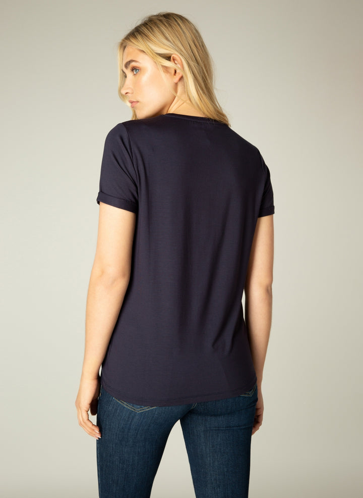 YALBA TEE  - white, black, navy