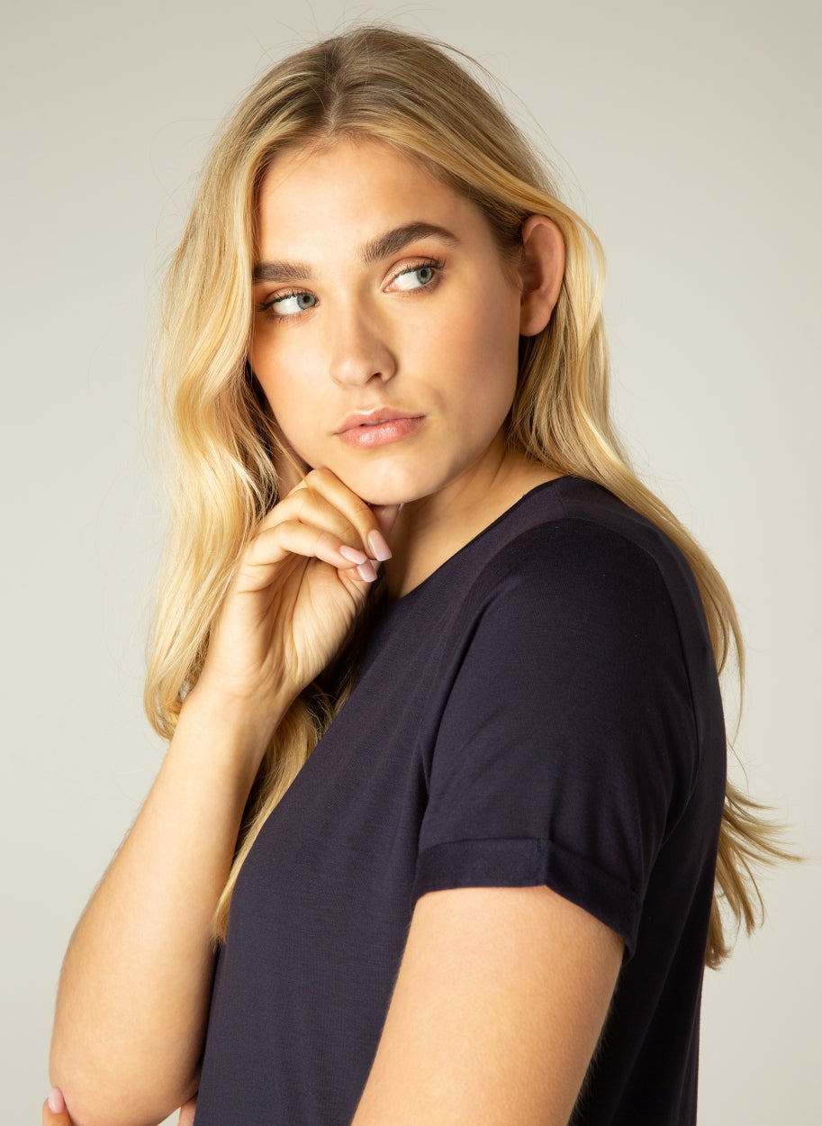 YALBA TEE  - white, black, navy