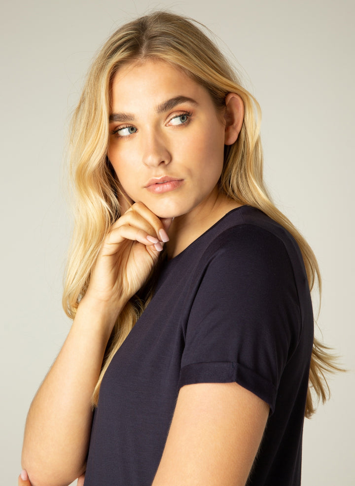 YALBA TEE  - white, black, navy