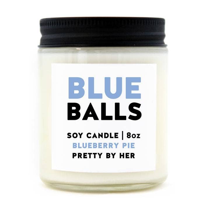 BLUE BALLS CANDLE