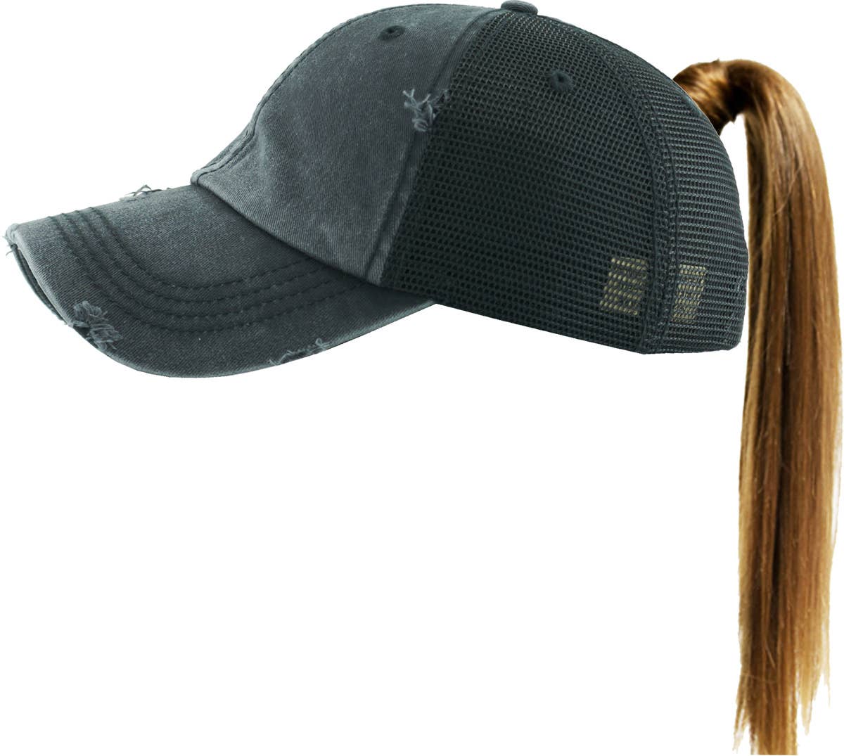 PONYTAIL MESH BACK BALLCAP
