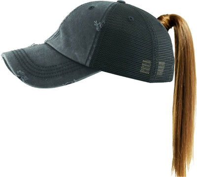 PONYTAIL MESH BACK BALLCAP
