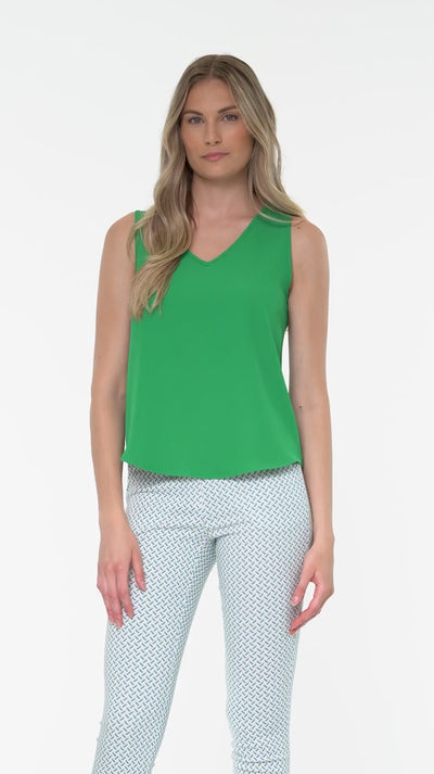 SURI SLEEVELESS TOP - black, cobalt or emerald