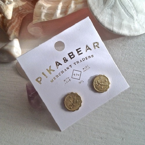 DESIGN ZODIAC STUD EARRINGS