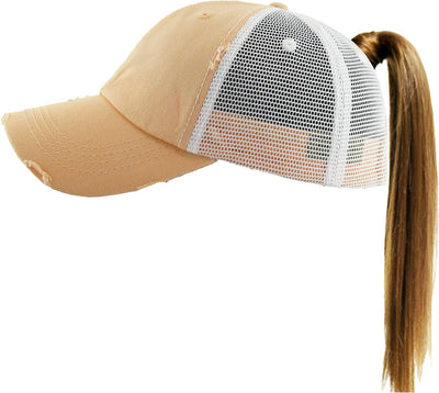 PONYTAIL MESH BACK BALLCAP