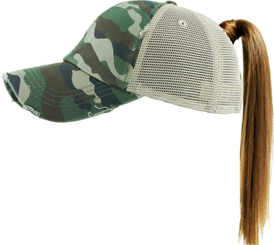 PONYTAIL MESH BACK BALLCAP