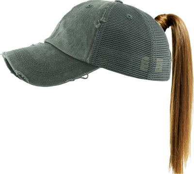 PONYTAIL MESH BACK BALLCAP