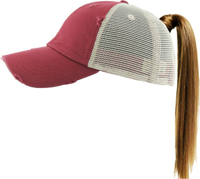 PONYTAIL MESH BACK BALLCAP
