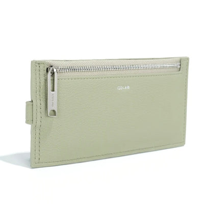 LIZOU FLAT WALLET - berry, aloe, beach & black