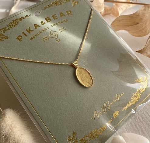 LE CLOS BIRTH FLOWER PENDANT NECKLACE